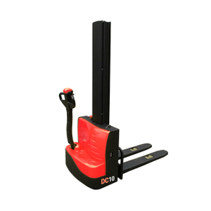 1000kg 1ton single mast electric walkie stacker pallet jack forklift China hot sell